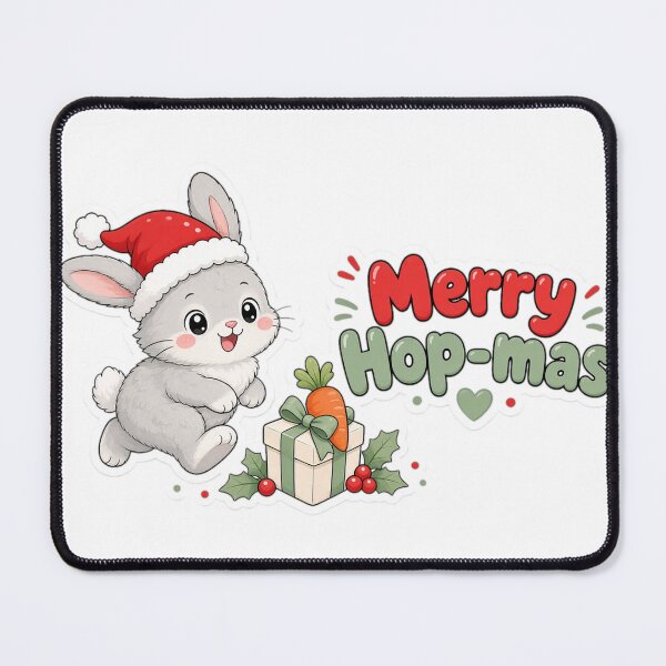 Item preview, Rabbit Mom Christmas Merry Hop-mas Gift designed and sold by Soft Merch.