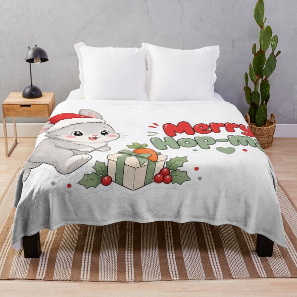 Item preview, Rabbit Mom Christmas Merry Hop-mas Gift designed and sold by Soft Merch.