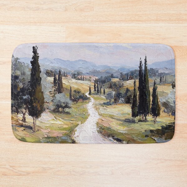Item preview, Tuscany Cypress Road Countryside Painting designed and sold by NatureSight.