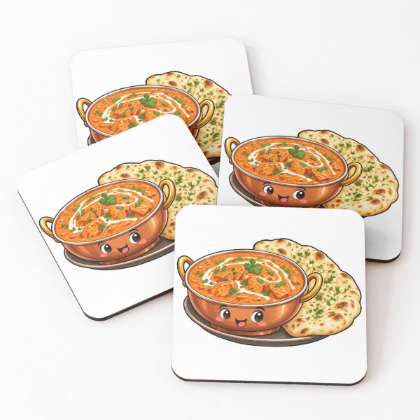 Item preview, Butter Chicken Sticker, Cute Indian Food Naan designed and sold by PriyankaSonara.