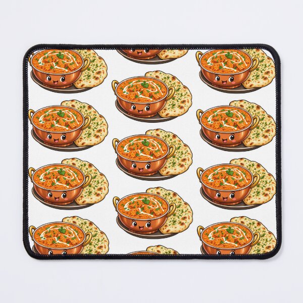 Item preview, Butter Chicken Sticker, Cute Indian Food Naan designed and sold by PriyankaSonara.