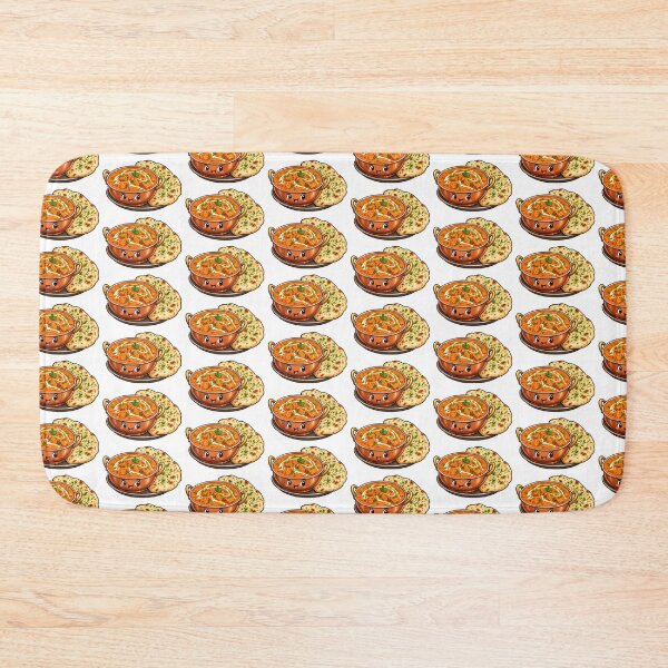 Item preview, Butter Chicken Sticker, Cute Indian Food Naan designed and sold by PriyankaSonara.