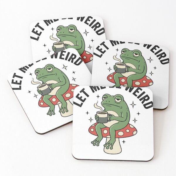 Item preview, Let Me Be Weird Frog Coffee Mushroom Introvert Quirky Individual designed and sold by ZAbiriarto.