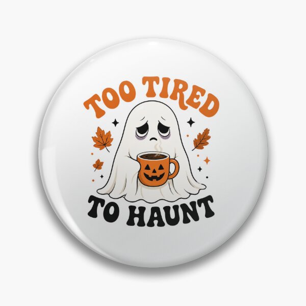Item preview, Too Tired To Haunt Funny Introvert Ghost Halloween Art designed and sold by Créative touche .