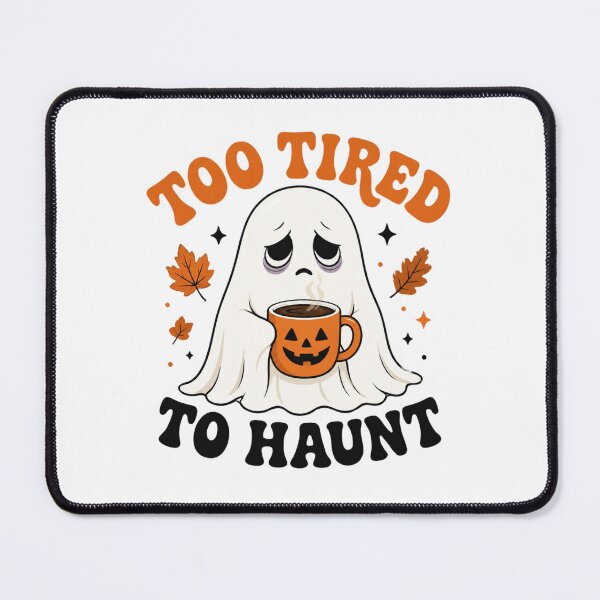 Item preview, Too Tired To Haunt Funny Introvert Ghost Halloween Art designed and sold by Créative touche .