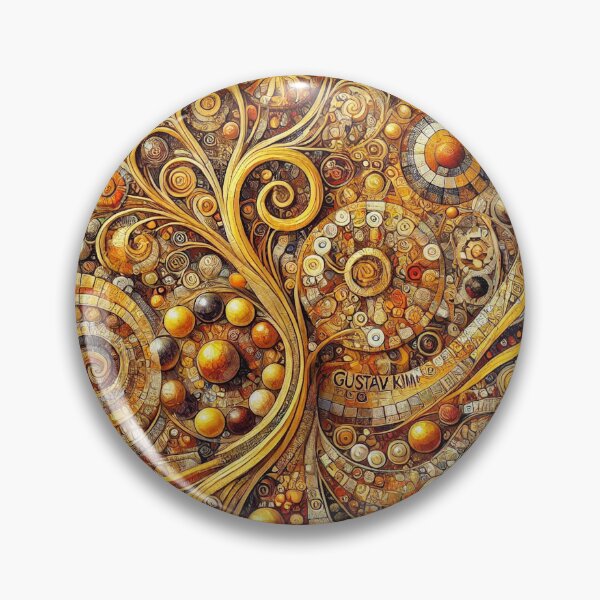 Item preview, Golden Spiral Garden – Ornate Art Nouveau Mosaic Pattern Complete designed and sold by ChicClicker.
