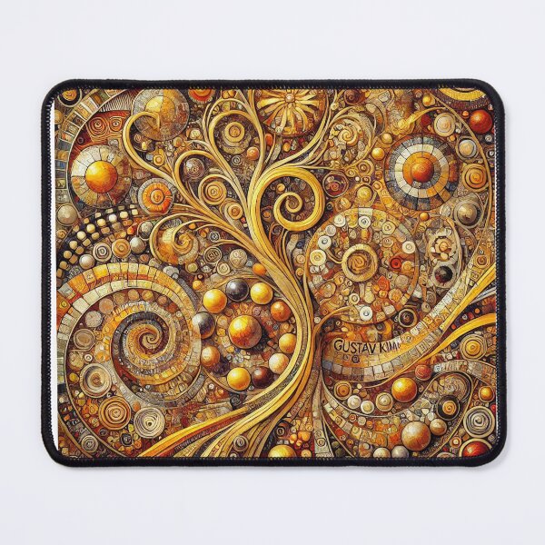 Item preview, Golden Spiral Garden – Ornate Art Nouveau Mosaic Pattern Complete designed and sold by ChicClicker.