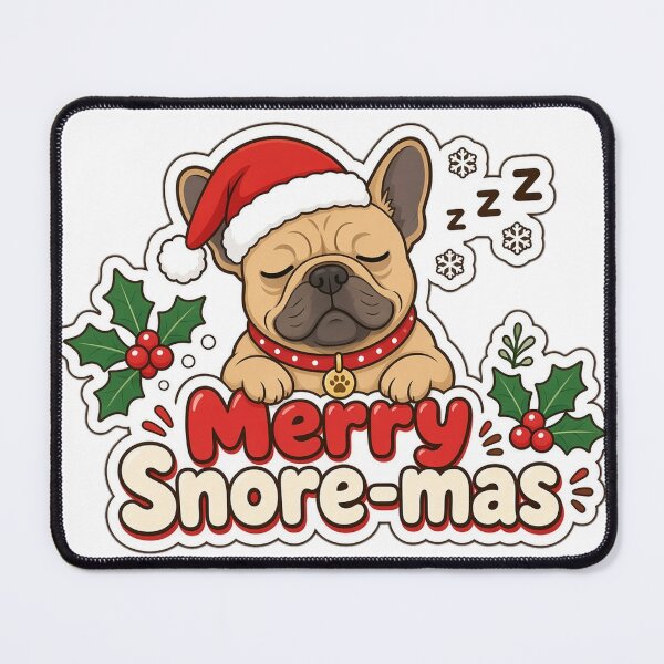 Item preview, Frenchie Mom Christmas Merry Snore-mas Gift designed and sold by Soft Merch.