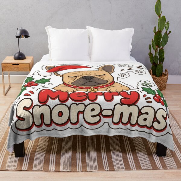 Item preview, Frenchie Mom Christmas Merry Snore-mas Gift designed and sold by Soft Merch.