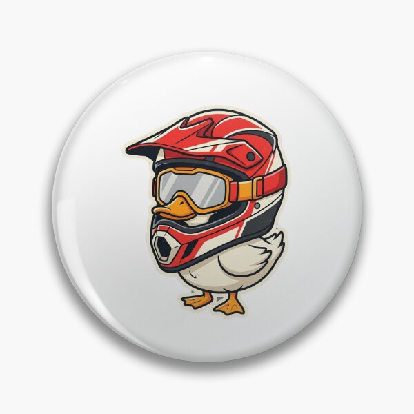 Item preview, Motocross Duck Rider Dirt Bike Helmet Goggles designed and sold by ZAbiriarto.