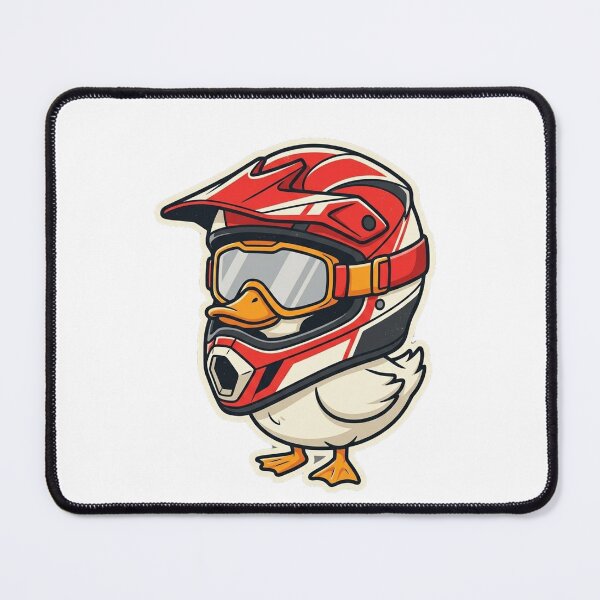 Item preview, Motocross Duck Rider Dirt Bike Helmet Goggles designed and sold by ZAbiriarto.