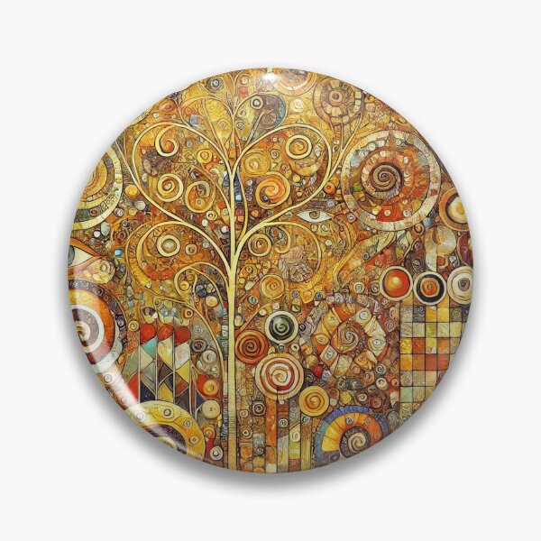 Item preview, Golden Tree of Life – Ornate Mosaic Spiral Art Complete designed and sold by ChicClicker.