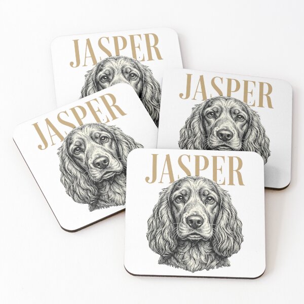 Item preview, Jasper English Setter Dog Sketch for Bird Dog Pup Parents and Gundog Lovers designed and sold by raedattia.