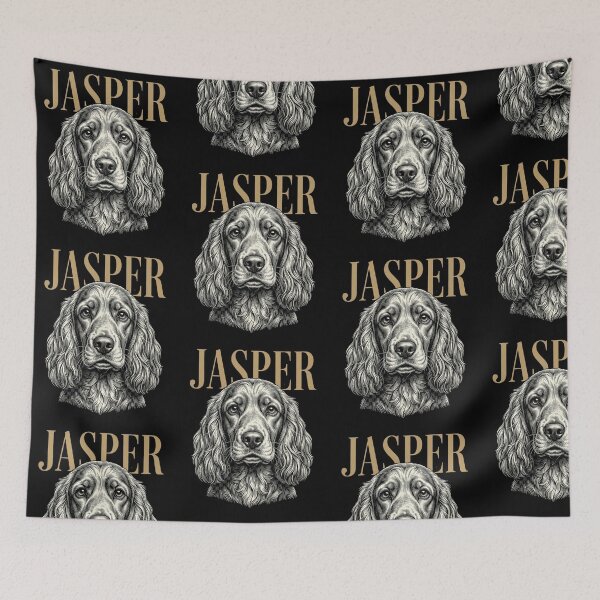 Item preview, Jasper English Setter Dog Sketch for Bird Dog Pup Parents and Gundog Lovers designed and sold by raedattia.