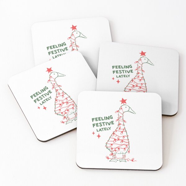 Item preview, Feeling Festive Duck Holiday T-Shirt designed and sold by wesdesignshop.