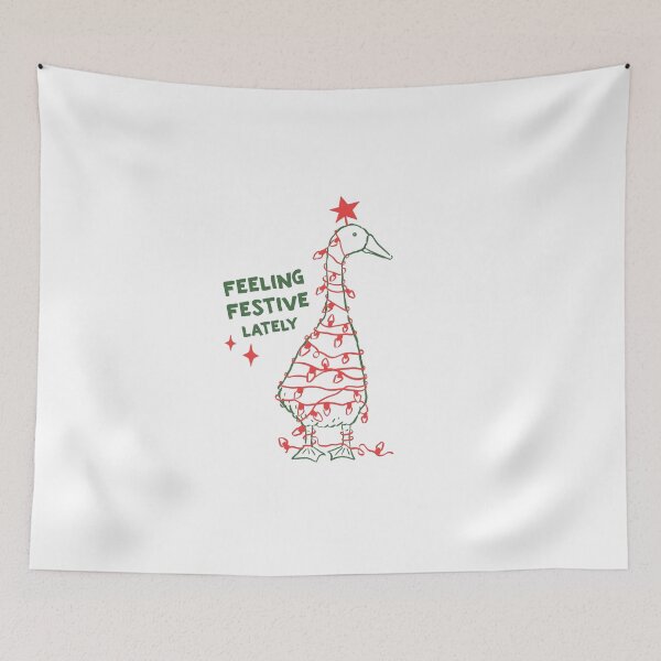 Item preview, Feeling Festive Duck Holiday T-Shirt designed and sold by wesdesignshop.