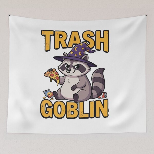 Item preview, Trash Goblin Funny Raccoon Meme Garbage Animal Humor designed and sold by Arc2020.