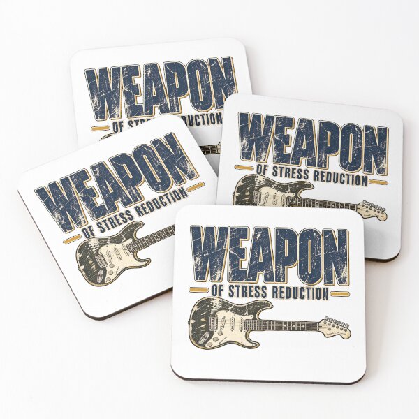 Item preview, Weapon Of Stress Reduction Funny Electric Guitar Musician Rock Vintage Graphic designed and sold by ParkerDuerson.