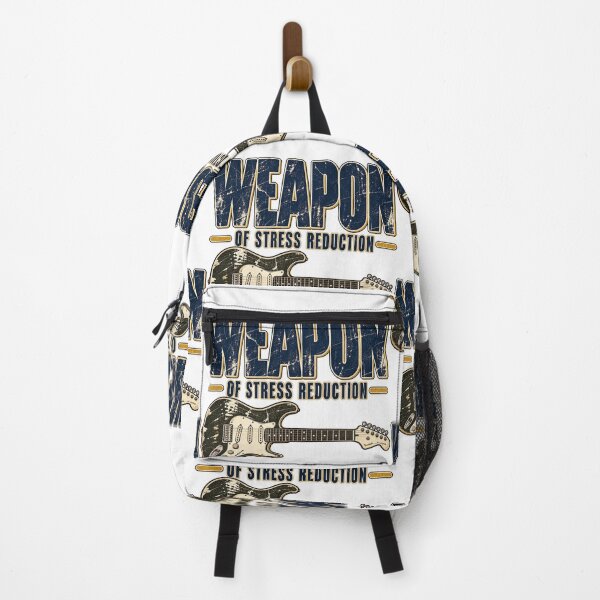 Item preview, Weapon Of Stress Reduction Funny Electric Guitar Musician Rock Vintage Graphic designed and sold by ParkerDuerson.