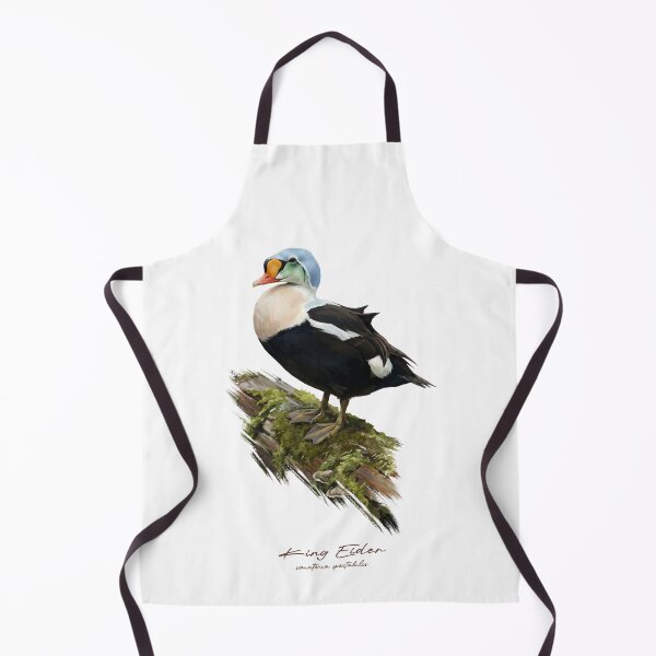Item preview, King Eider on Mossy Log Bird Illustration designed and sold by Takeda-art.