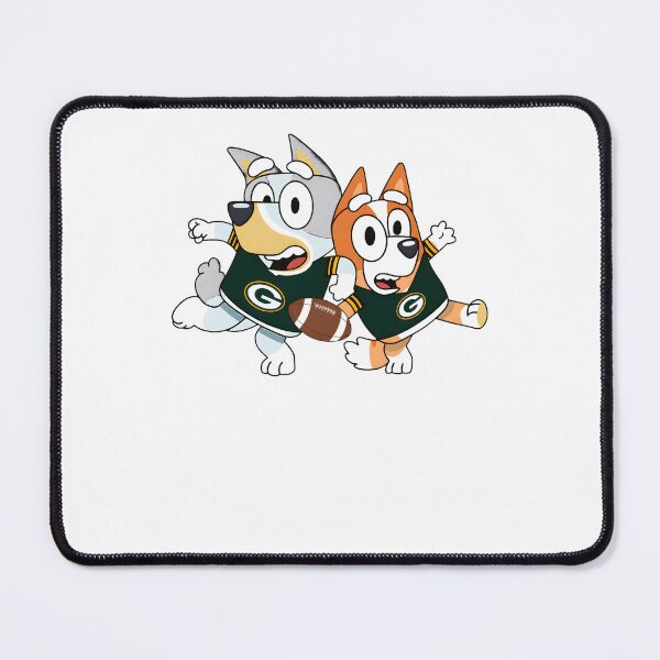 Item preview, Bluey & Bingo Packers Football designed and sold by Kleinpixel.