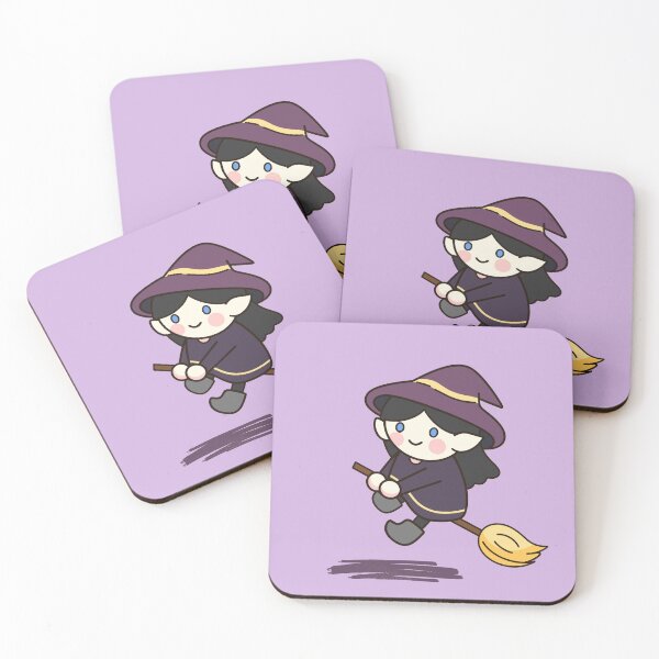 Item preview,  Cute Little Witch Flying Broomstick Cartoon designed and sold by Porpor Artwork.