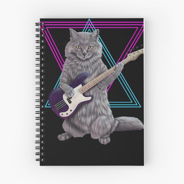 Item preview, Bass Cat- Rock Band Kitty Playing The Bass Guitar	bass cat designed and sold by CDCVervel.