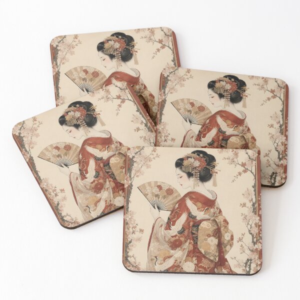 Item preview, Traditional Geisha Kimono Art designed and sold by Glitchart66.