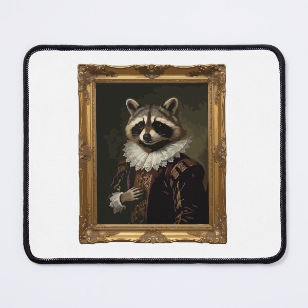 Item preview, Renaissance Oil Painting Elegant Gentleman Raccoon Art designed and sold by Arc2020.