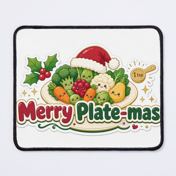 Item preview, Dietitian Christmas Merry Plate-mas Gift designed and sold by Soft Merch.