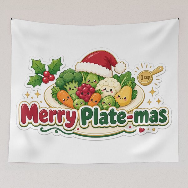 Item preview, Dietitian Christmas Merry Plate-mas Gift designed and sold by Soft Merch.