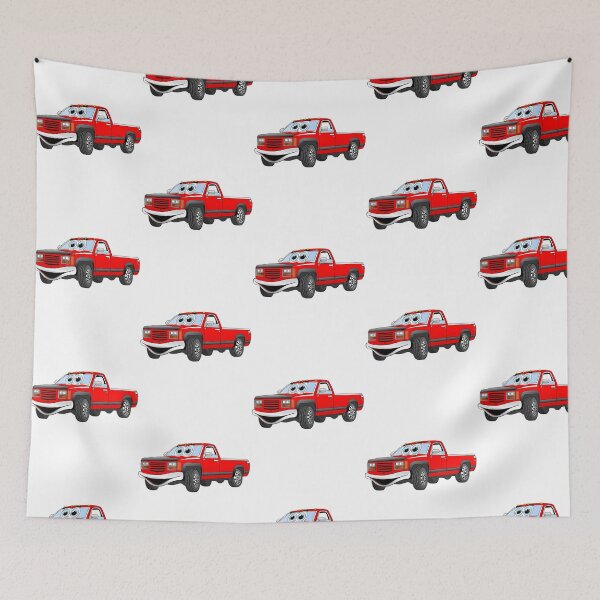 Item preview, Red  Pick Up Truck Cartoon designed and sold by violett-godsey.