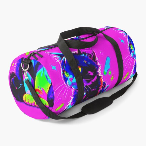 Item preview, Vaporwave Neon Splatter Cat - Glowing Cyberpunk Feline Aesthetic designed and sold by A E S T H E T A T A G.