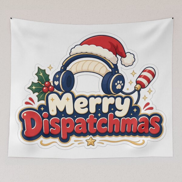 Item preview, 911 Dispatcher Christmas Merry Dispatchmas Gift designed and sold by Soft Merch.