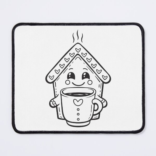 Item preview, Gingerbread House with Coffee Cute Christmas Gift 1 designed and sold by OneLine Studio.