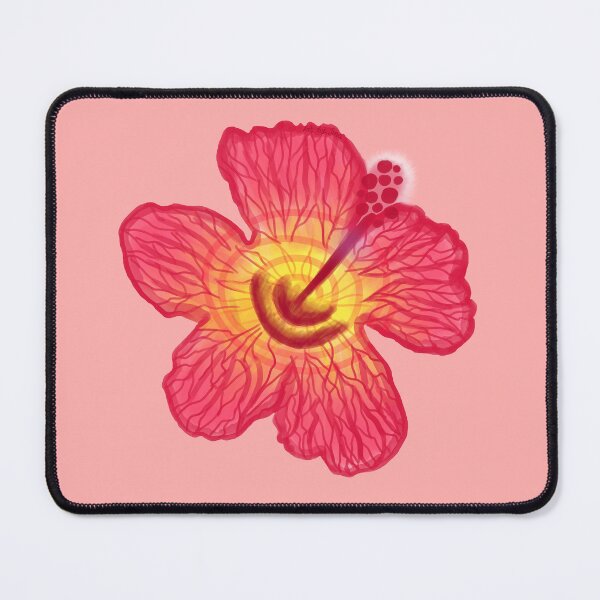 Item preview, Summerlike pink-yellow hibiscus designed and sold by Art-by-Sina.