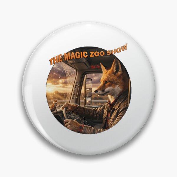 Item preview, Red Fox The Trucker designed and sold by violett-godsey.