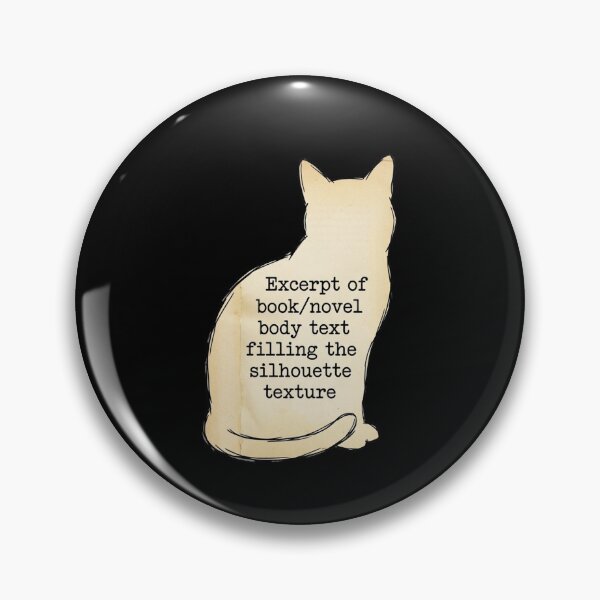 Item preview, Excerpt Of Book/Novel Body Text Filling The Silhouette Texture Cat Bookworm Reader Gift designed and sold by ZAbiriarto.