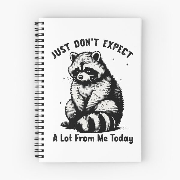 Item preview, Just Don't Expect A Lot From Me Today Funny Raccoon Vintage designed and sold by JossDesign15.