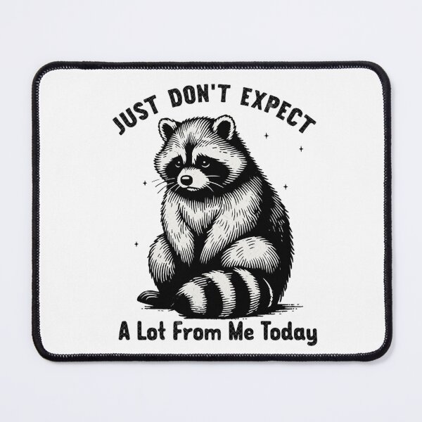 Item preview, Just Don't Expect A Lot From Me Today Funny Raccoon Vintage designed and sold by JossDesign15.