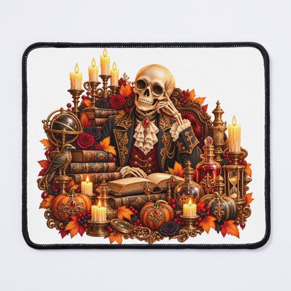 Item preview, Baroque Skeleton Scholar – Victorian Gothic Halloween designed and sold by Clothes With Smiling Animals Walt Gral.