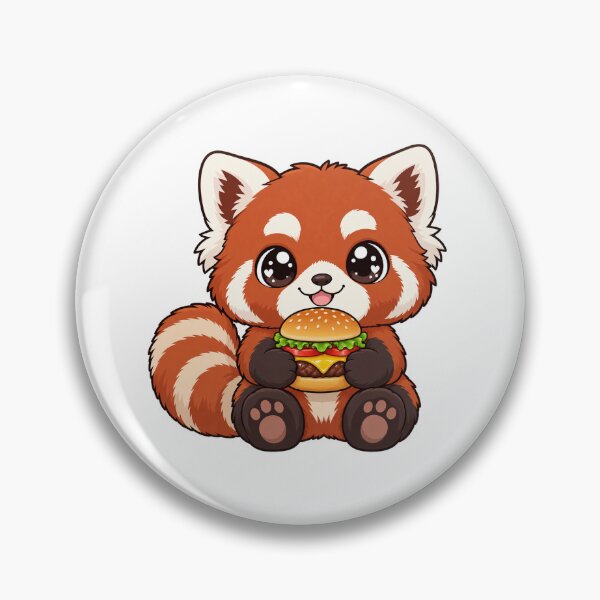 Item preview, Cute Kawaii Panda With Burger designed and sold by Eternalski.