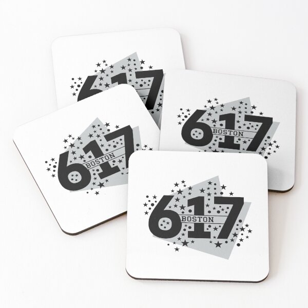 Item preview, 617 Boston Area Code – Retro Star Typography Design designed and sold by Apex Designs.