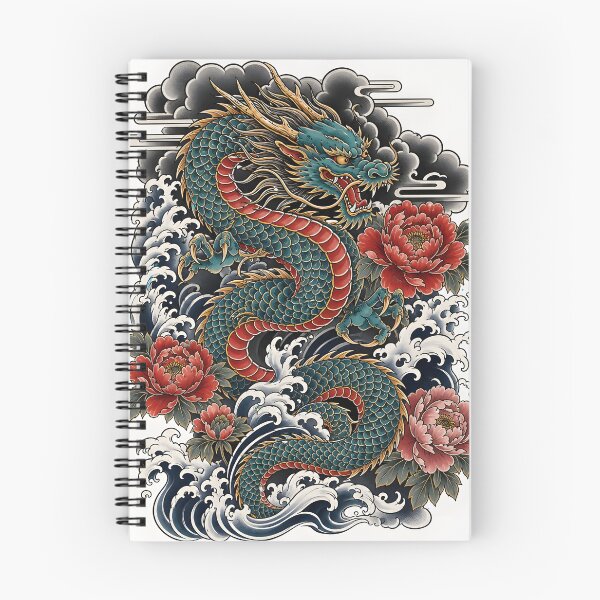 Item preview, Japanese Irezumi Dragon Art designed and sold by Glitchart66.