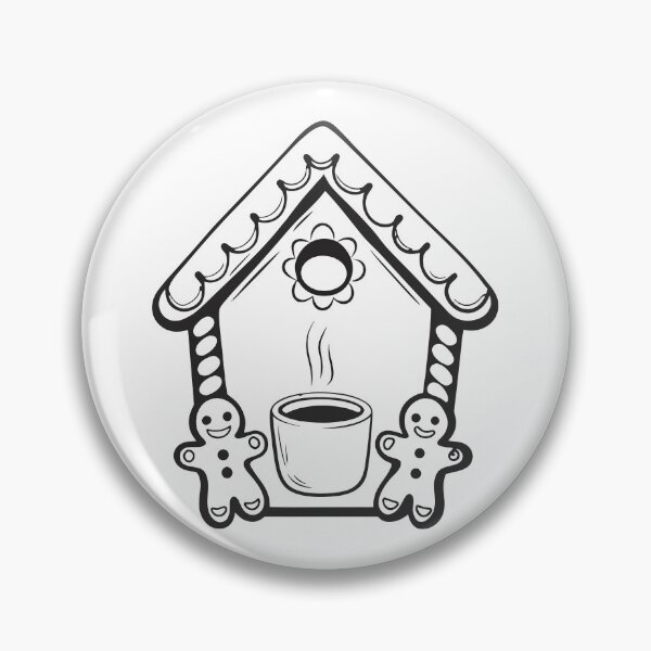 Item preview, Gingerbread House with Coffee Cute Christmas Gift 2 designed and sold by OneLine Studio.