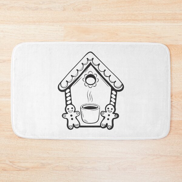Item preview, Gingerbread House with Coffee Cute Christmas Gift 2 designed and sold by OneLine Studio.