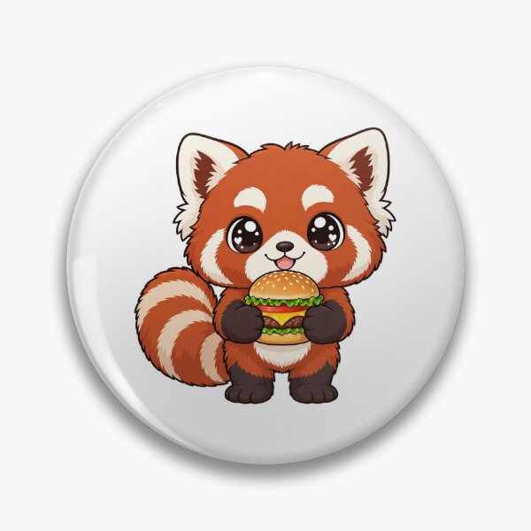Item preview, Cute Kawaii Panda With Burger designed and sold by Eternalski.