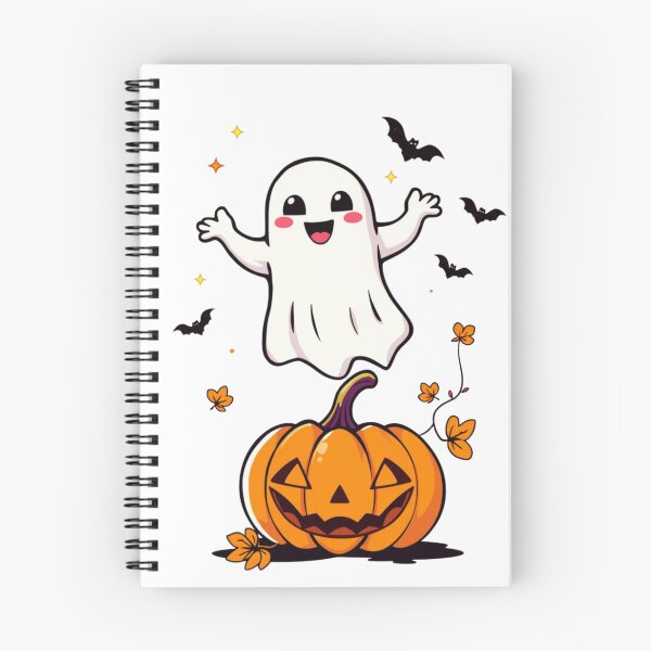 Item preview, Cute Happy Ghost Over Pumpkin Halloween Design designed and sold by EG Creativity Art.
