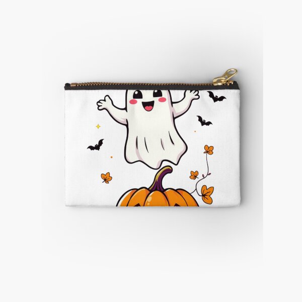 Item preview, Cute Happy Ghost Over Pumpkin Halloween Design designed and sold by EG Creativity Art.