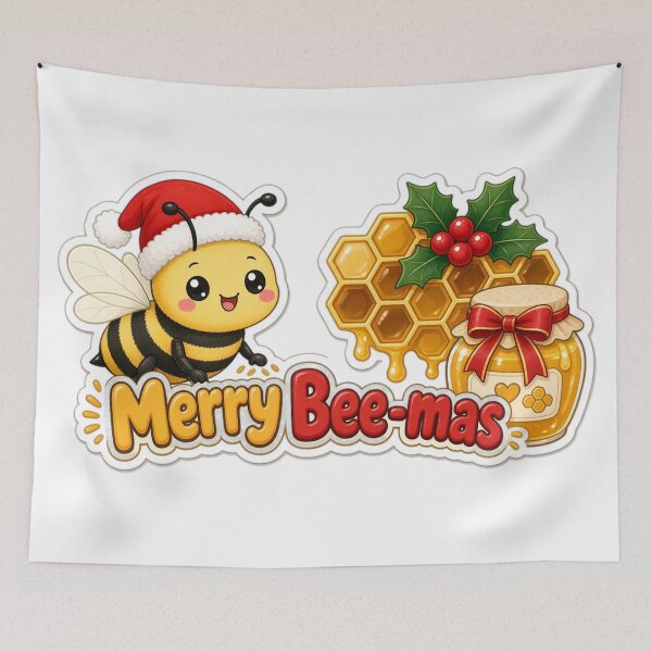 Item preview, Beekeeper Christmas Merry Bee-mas Gift designed and sold by Soft Merch.